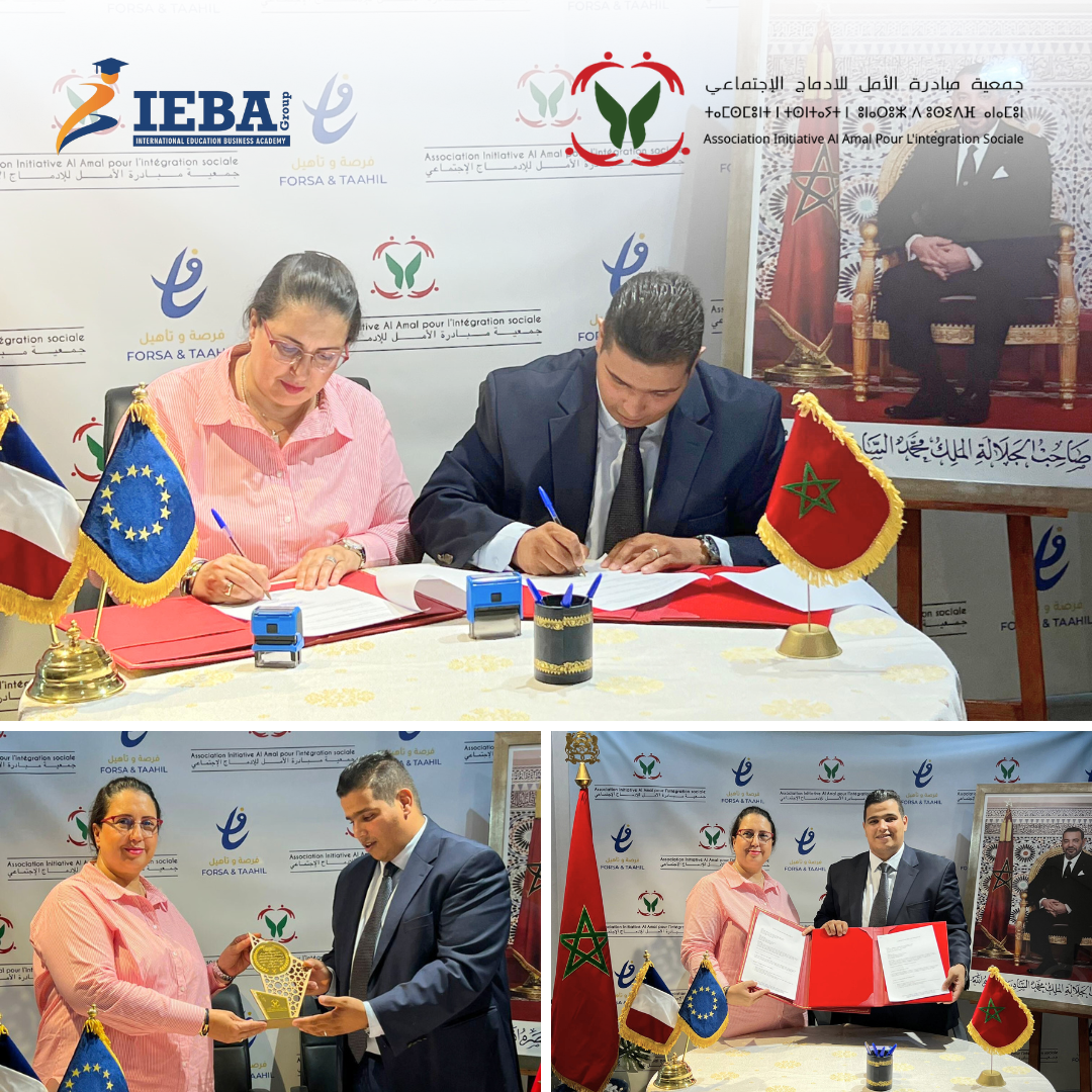 Signature d’un Partenariat Stratégique entre l’Association Al Amal et IEBA pour l’Insertion et la Formation des Jeunes